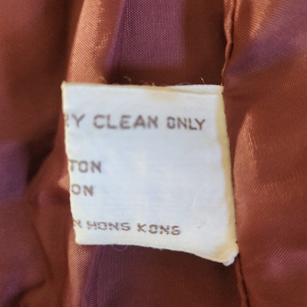 Vintage Monette Casuals Size 7 Brown Button up Corduroy Jacket - Picture 9 of 14